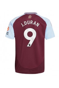 Fotbalové Dres Aston Villa Jhon Duran #9 Domácí Oblečení 2024-25 Krátký Rukáv